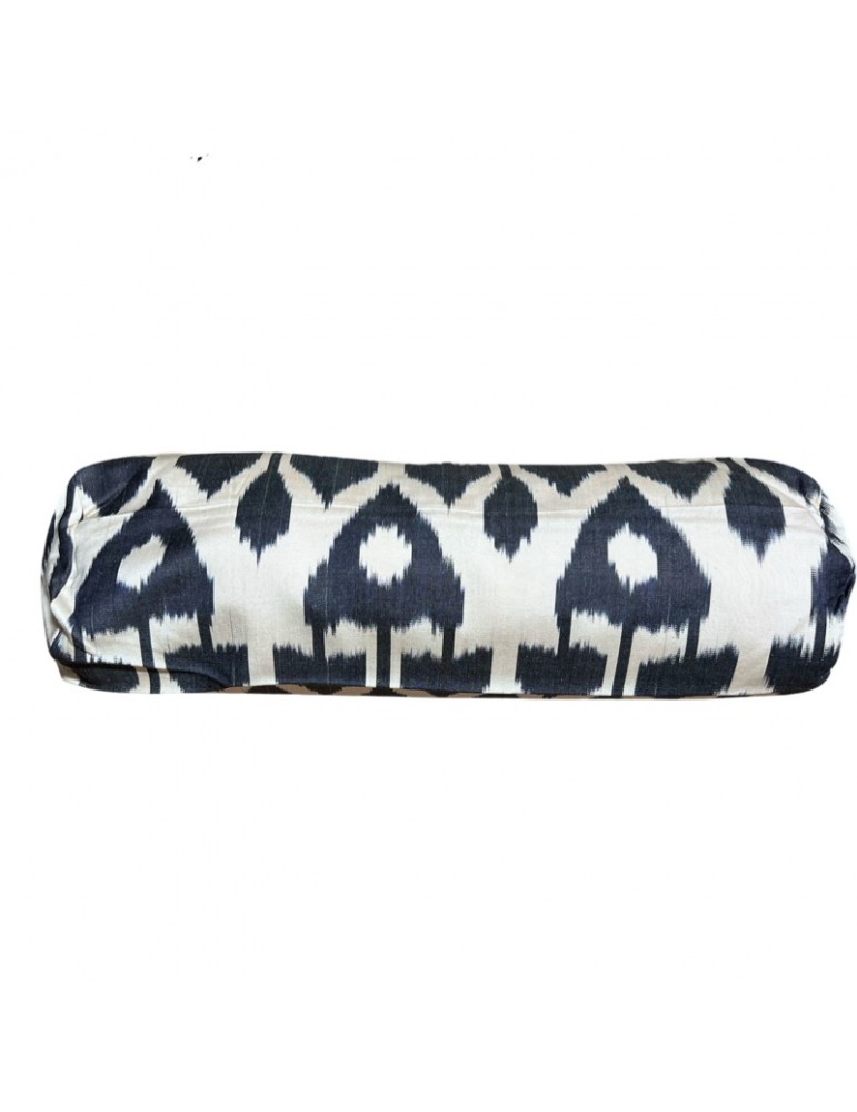 Ikat Handwoven Silk Bolster Pillow Case
